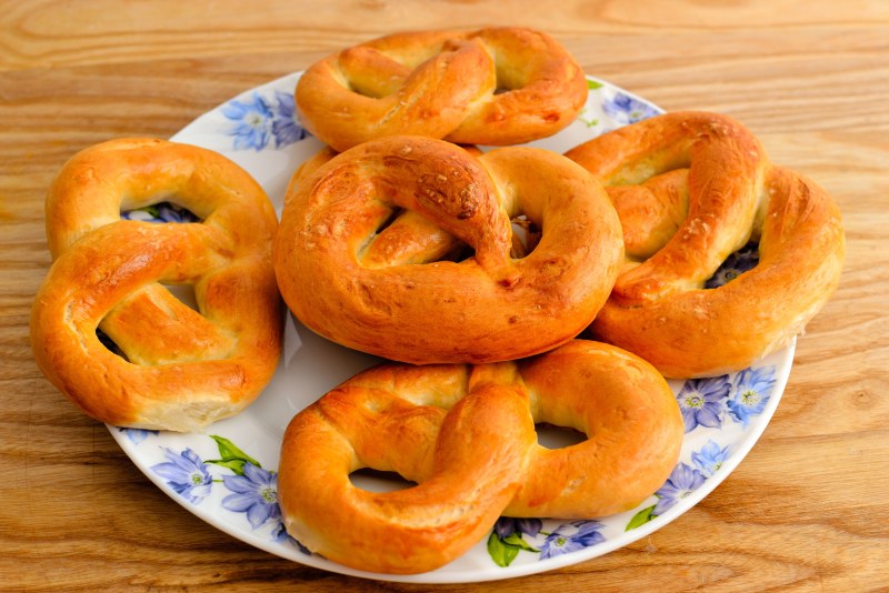 Калачики на сгущенке жареные