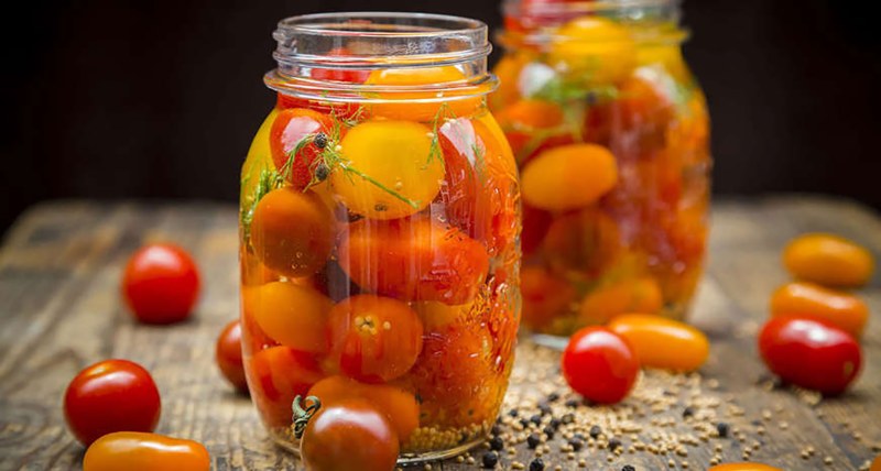 Маринованные помидорки черри
