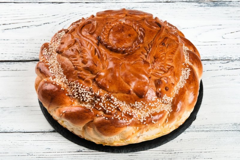 Украшения из теста для каравая