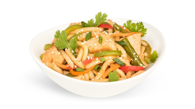 Лапша удон с морепродуктами