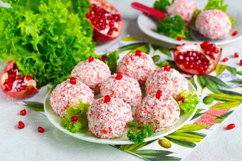 Закуска Рафаэлло из крабовых
