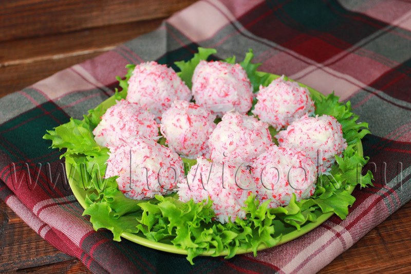 Крабовая закуска колбаска