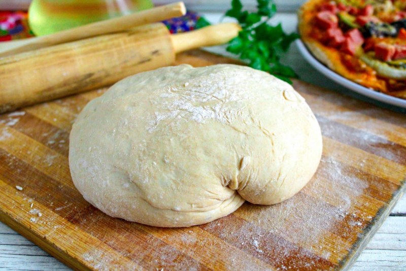 Бездрожжевое тесто для пиццы