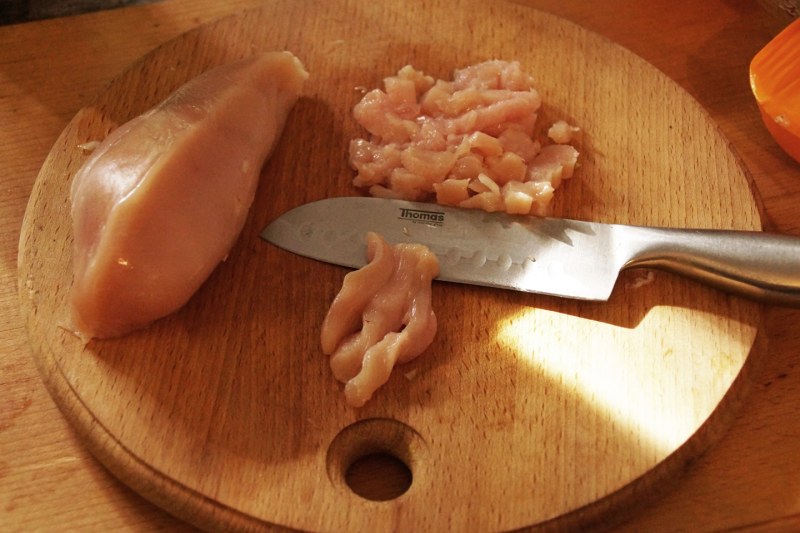 Куриная грудка нарезанная