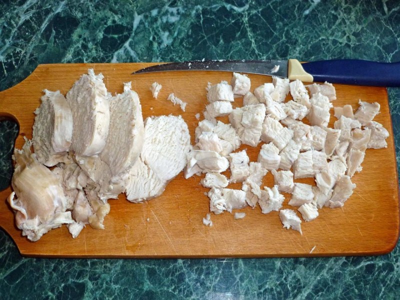 Грудка нарезанная кубиками