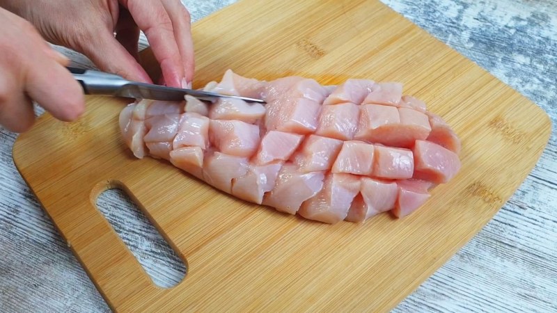 Жареное куриное филе