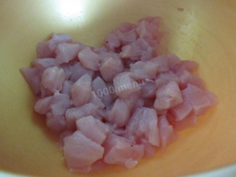 Куриное филе кубиками