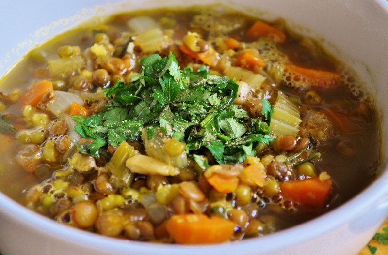 Маш с овощами