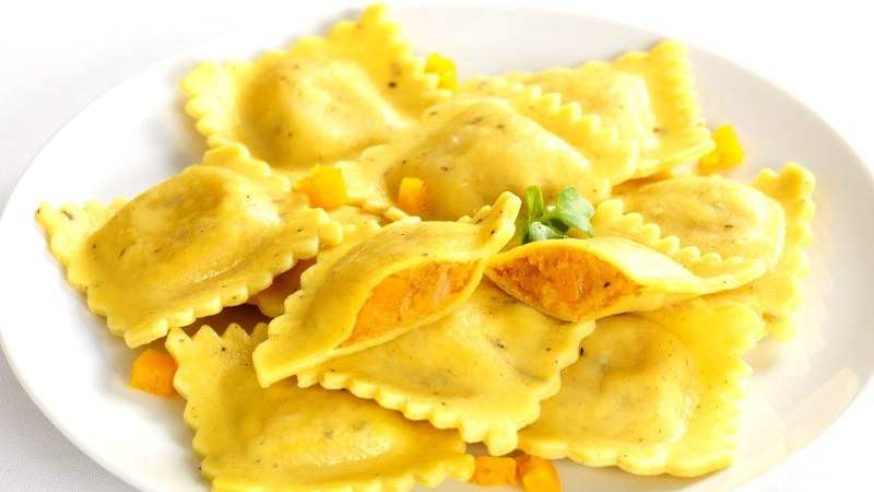 Равиоли с сыром и шпинатом