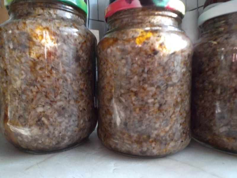 Икра из жареных грибов