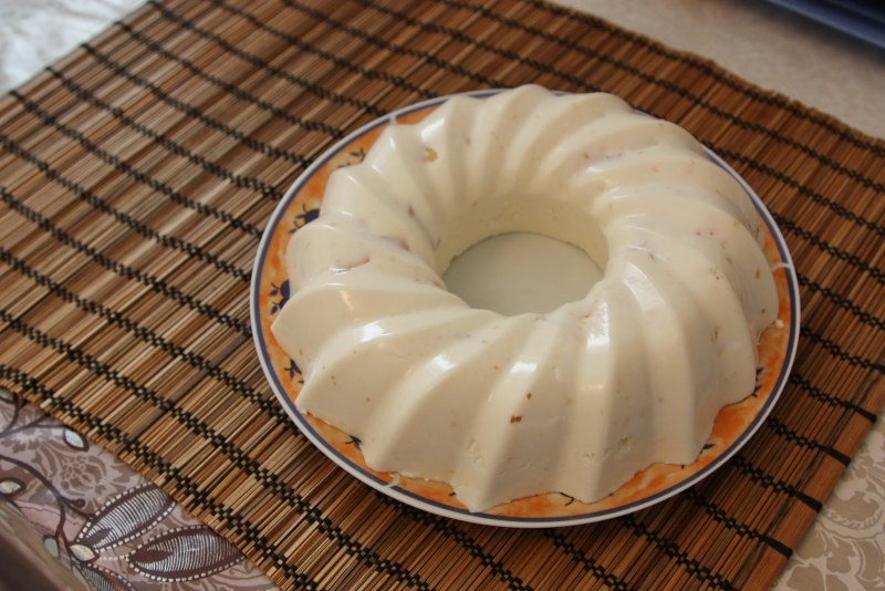 Творожное желе с желатином