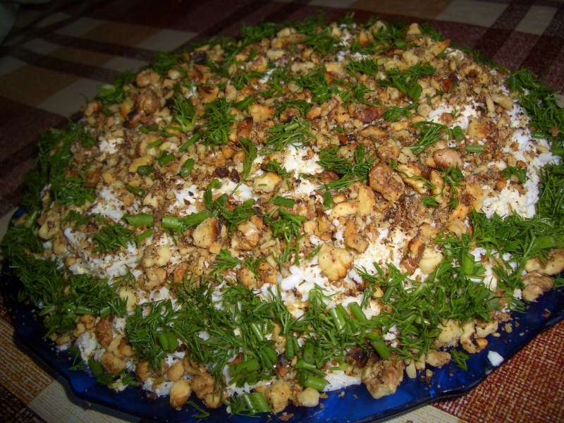Салат из копченой скумбрии
