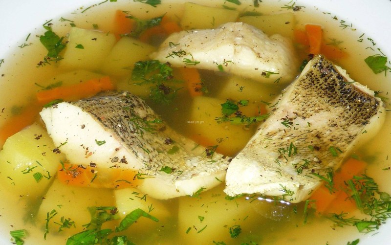 Уха из окуньков речных