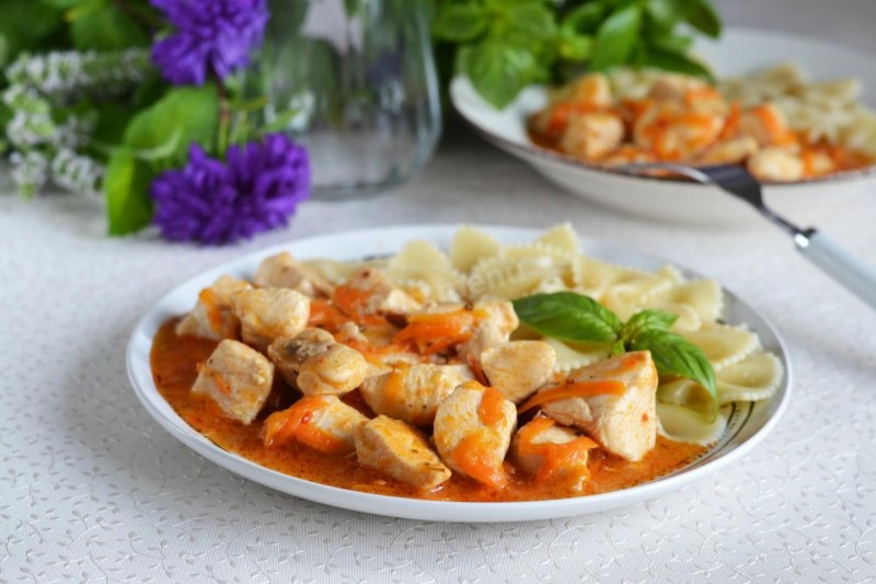 Галушки с курицей