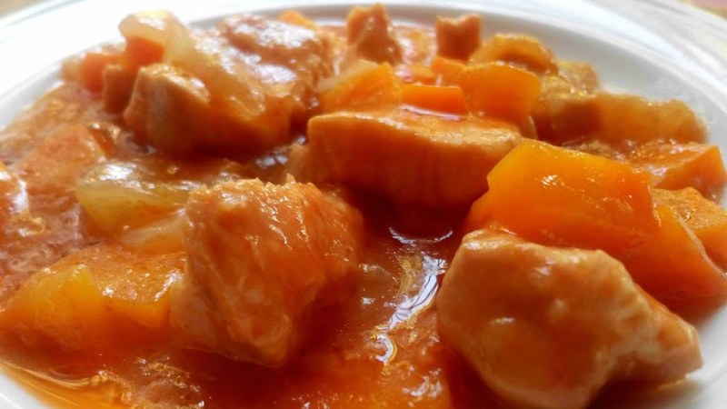 Филе курицы с соусом карри