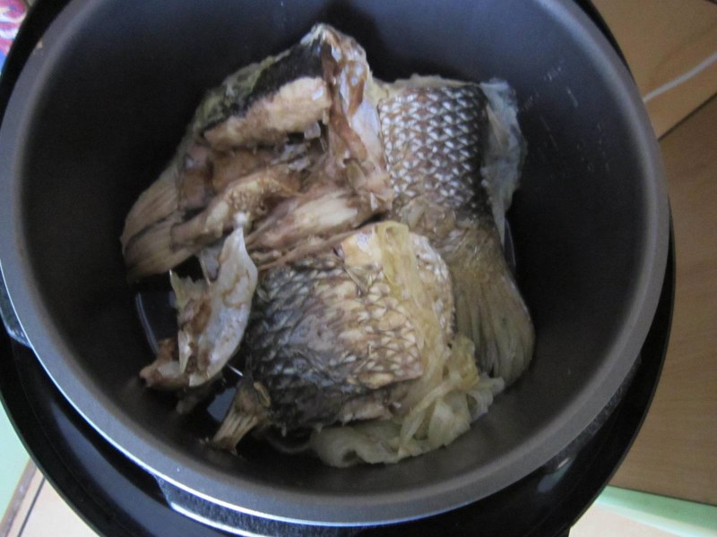 Морской окунь на пару