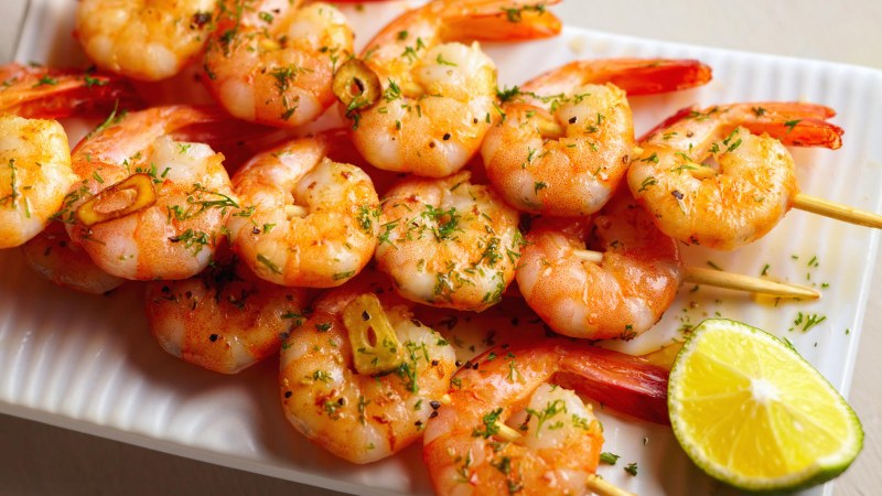 Гамберони с креветками