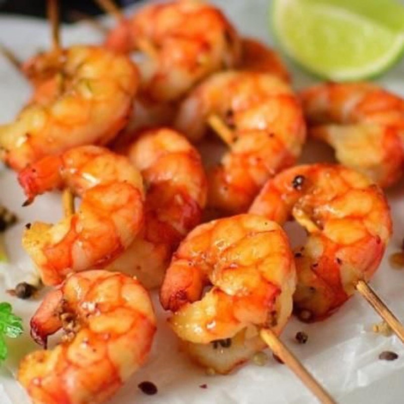 Шашлычки якитори креветки Королевские