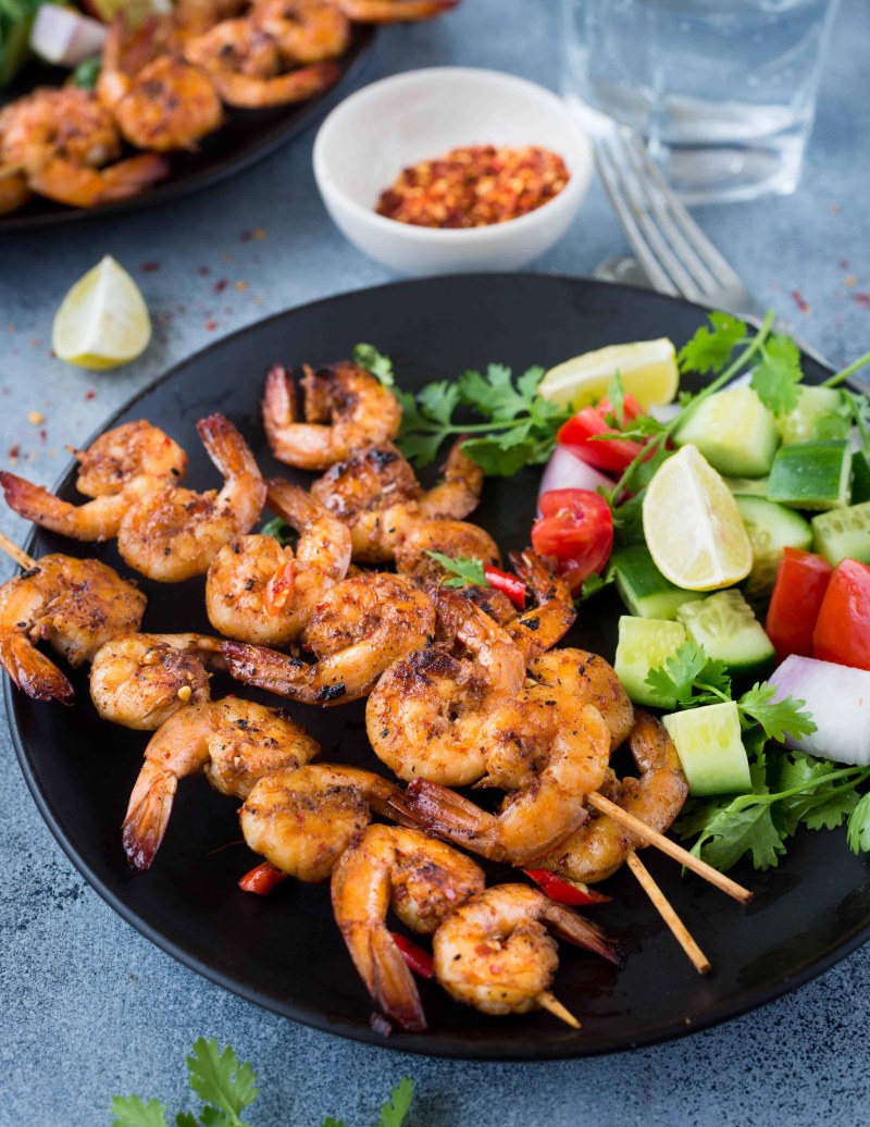Шашлычки из морепродуктов