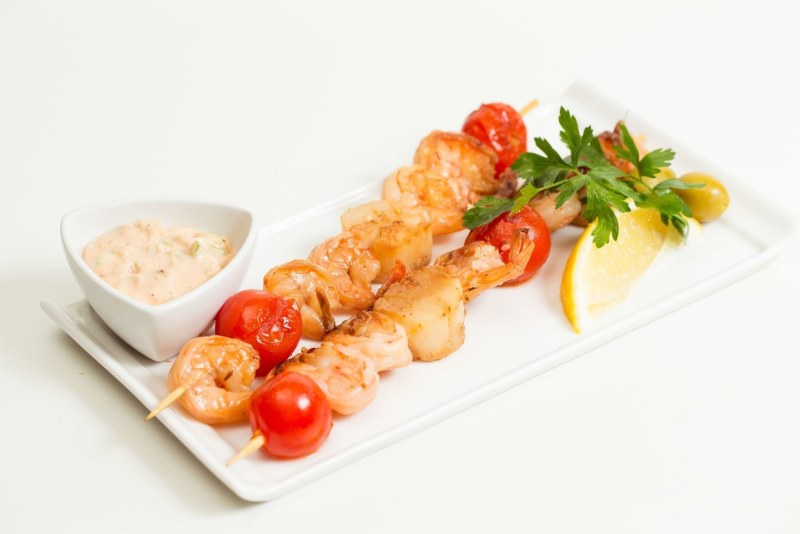 Шашлычки якитори креветки Королевские