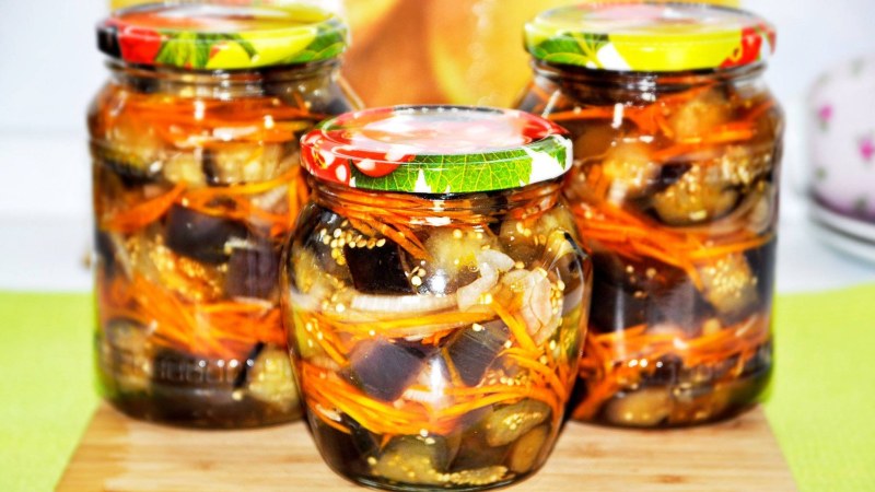 Жареные баклажаны по корейски