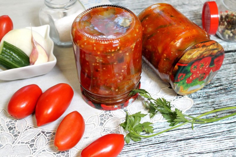 Корейский салат из баклажанов