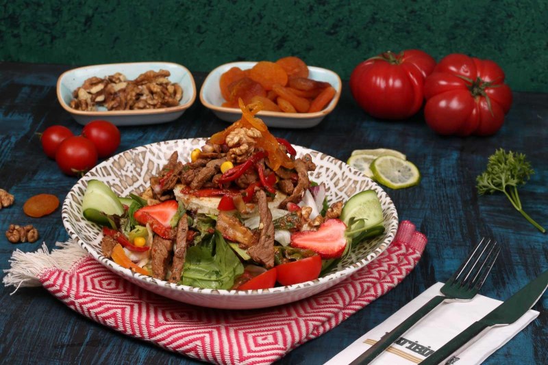 Салат доллар с мясом и овощами рецепт с фото