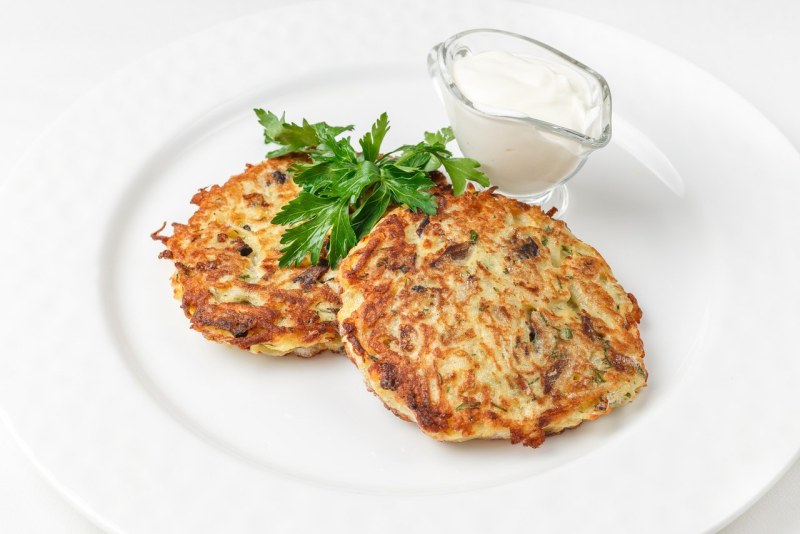 Драники с грибами