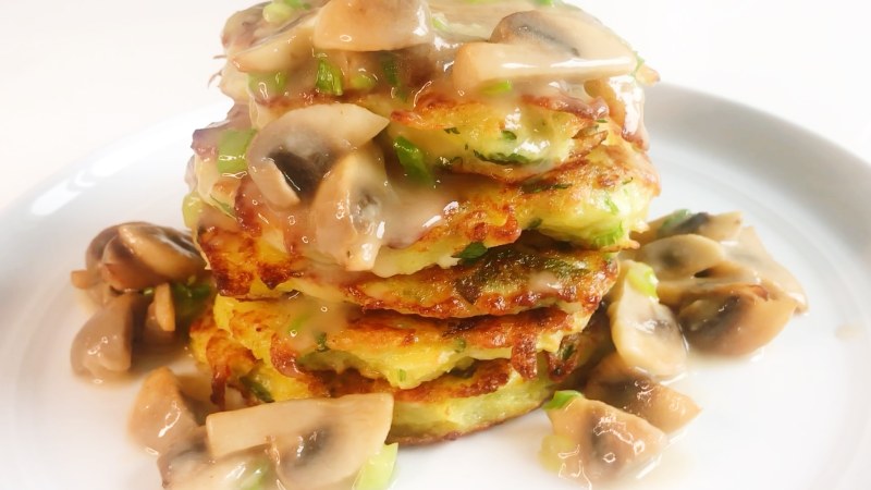 Potato Pancakes on Plate