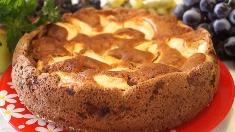 Французский пирог с яблоками