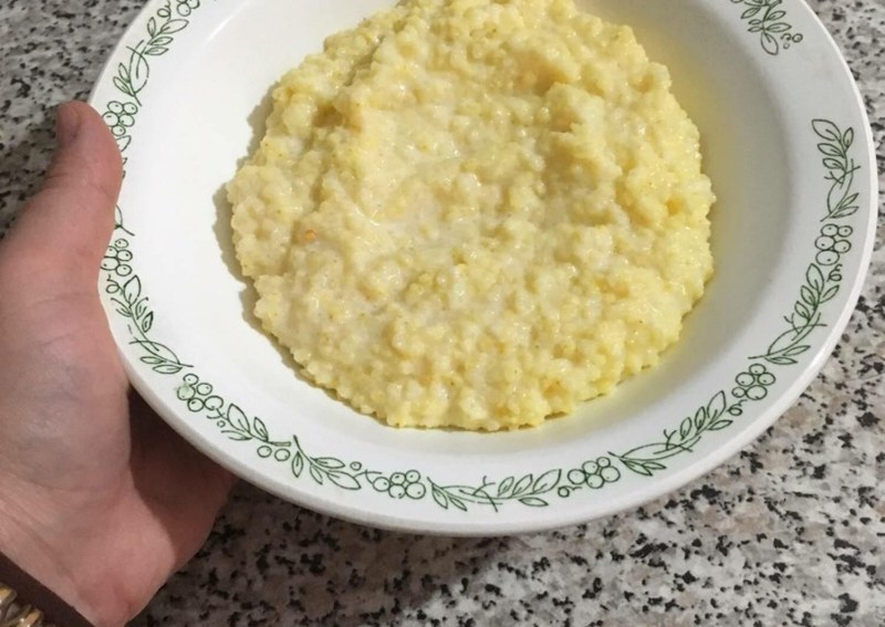Каша с тыквой и пшеном на молоке