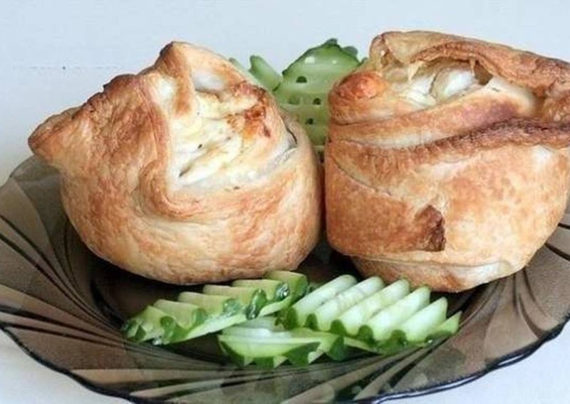 Профитроли с грибами