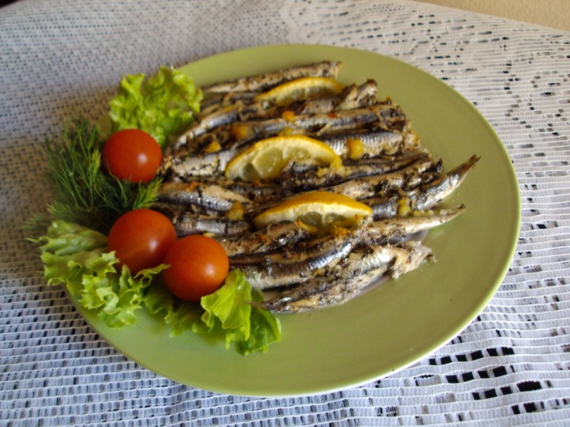 Селёдка с уксусом и луком