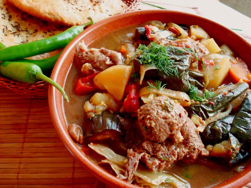 Скоблянка мясная с грибами