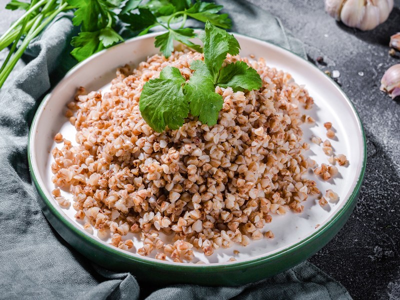 Гречка с куркумой