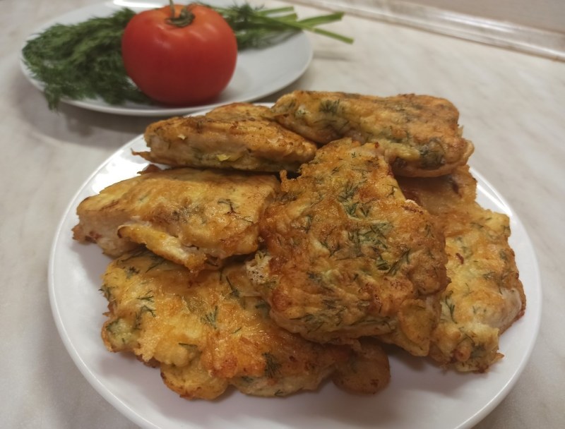 Куриные отбивные в кляре