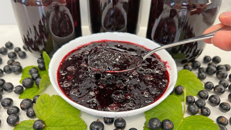 Вкусное варенье из черной смородины